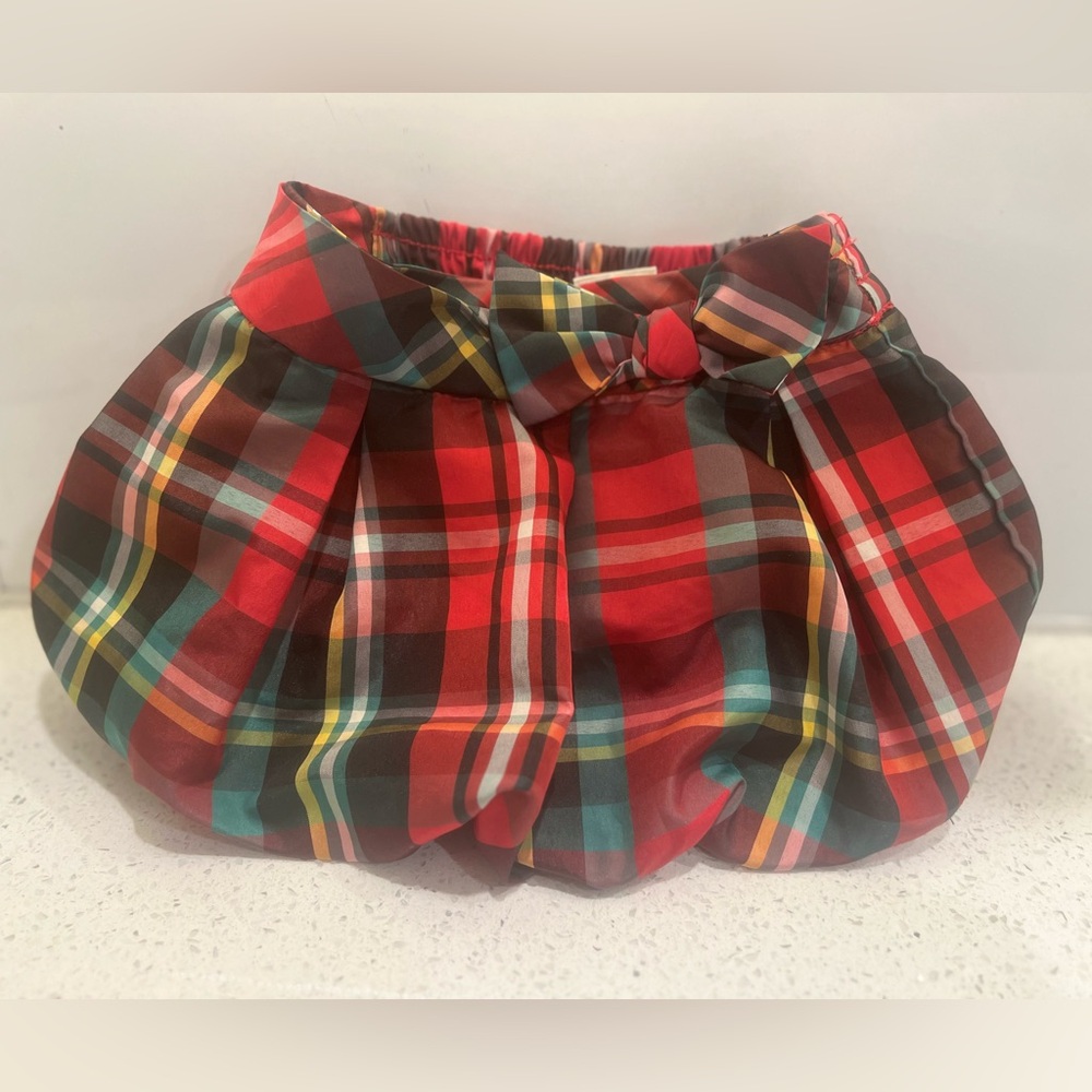 Healthtex Red and Green Plaid Skirt